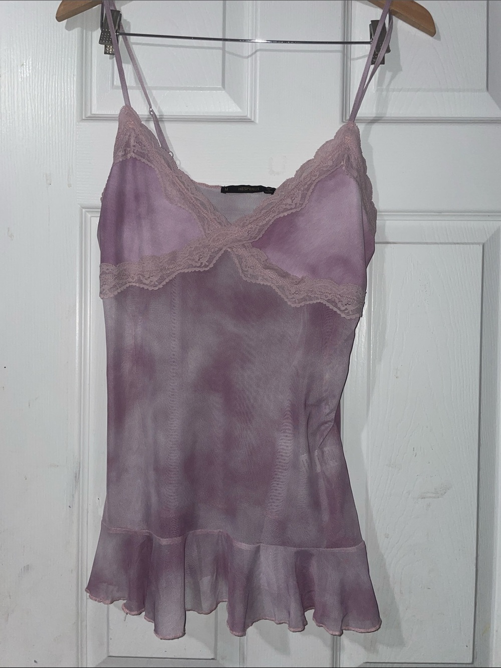 Sheer Lace-Trim Slip Dress - lingerie y2k